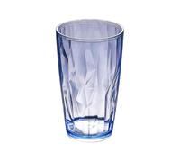 FGUJSUR 6pcs Unbreakable Drinking Glasses 490ml Shatterproof Water Tumblers Reusable Fruit Juice Beer Champagne Cup for Bar(Blue)