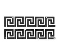FGUJSUR Adesivo da parete a specchio 3D 10 pezzi for soffitto con decalcomania geometrica Soggiorno camera letto Decorazioni for la casa Oro/argento/nero(Black)