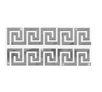 FGUJSUR Adesivo da parete a specchio 3D 10 pezzi for soffitto con decalcomania geometrica Soggiorno camera letto Decorazioni for la casa Oro/argento/nero(Silver)