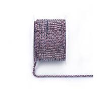 FGUJSUR Arrival Colorful Rhinestone Chains Dense Fancy Chain Apparel Sewing Glass Cup with Base(Lt Amethyst,SS6(2mm)-5yards)