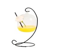 FGUJSUR Creative Cocktail Glass - Porcupine Fish/Swan/Rose/Octopus/Bird Design, Novelty Drink Cup for KTV Bar Night Party(420ML)