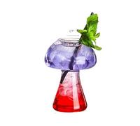 FGUJSUR Creative Cocktail Glass - Porcupine Fish/Swan/Rose/Octopus/Bird Design, Novelty Drink Cup for KTV Bar Night Party(Mushroom 285ml)