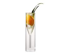 FGUJSUR Creative Cocktail Glass - Porcupine Fish/Swan/Rose/Octopus/Bird Design, Novelty Drink Cup for KTV Bar Night Party(Double Champagne)