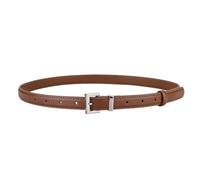 FGUJSUR Fashionable Ladies Pin Belt Waistband For Girls Women Silver Metal Buckle(Burnt orange)