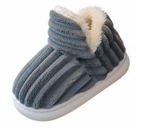 FGUUTYM 2025 New Slipper Booties Kids The Cozy & Stylish Slipper Non Slip Plush Warm Home Slippers Ragazzi, grigio., 32 EU