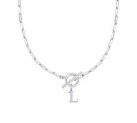 FGUUTYM Anche Toggle Clasp Capital A Z Initial Necklace for Women Hiphop Gold Alphabet Pendant Necklaces Thick Chain OT Buckle Necklace Aromaterapia Ciondolo (L, 11)