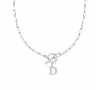 FGUUTYM Anche Toggle Clasp Capital A Z Initial Necklace for Women Hiphop Gold Alphabet Pendant Necklaces Thick Chain OT Buckle Necklace Aromaterapia Ciondolo (D, 11)