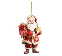 FGUUTYM Charming Santa Hanging Ornamento Festive Christmas Decoration for Home Tree or Adorable Holiday Decor Piece Amaca per interni (G, taglia unica)