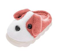 FGUUTYM Children Boys Girls Winter Slippers Anti Slip Indoor Shoes Big Kids Adult Cotton Slippers Pantofole Bambina 32, rosa intenso, 25 EU