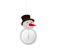 FGUUTYM Christmas Decorations Store Storefront Hanging Honeycomb Christmas Tree Santa Snowman Deer Hat Scene Decoration - Fissaggio a dondolo corto (bianco, taglia unica)