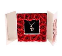 FGUUTYM Collana fai da te con lettere a forma di cuore, per San Valentino, regalo per la festa di San Valentino, per la festa di compleanno, con gancio, WH4., A