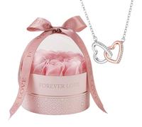FGUUTYM Collana gialla per donna con ciondolo a forma di cuore per San Valentino, regalo per la festa di San Valentino, per la festa di compleanno, set di collane da donna, Colore: rosa., A