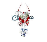 FGUUTYM GmeDhc Christmas Bells Christmas Festival Decoration Trumpet Bell Pendant Rope Red Accessories Window Hangings Ornament Christmas Tree Pendant Wind Champles Glass Libellula (B, taglia unica)