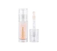 FGUUTYM Lucidalabbra in cristallo trasparente, idratante, trasparente, acqua, luce, specchio, vetro, labbro, olio per labbra, 2,8 ml, burro per labbra con colore (D, taglia unica)