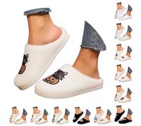 FGUUTYM Pantofole da donna con plantare - Pantofole invernali in peluche da uomo, calde, in feltro, morbide, comode, in cotone, leggere, antiscivolo, per interni, Z11 rosa, 36 EU