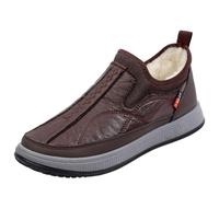 FGUUTYM Scarpe a piedi nudi, da uomo, extra large, in peluche, invernali, a metà alti, con fondo spesso, per il tempo libero, resistenti all'usura, da lavoro, imbottite, calde, da trekking, Caffè Z2