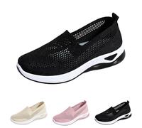 FGUUTYM Scarpe ortopediche da donna, leggere e traspiranti, leggere, larghe, casual, comode, per attività all'aperto, scarpe da ginnastica in memory foam, Nero , 41 EU