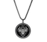 FGUUTYM Stainless 12 Zodiac Sign - Collana da uomo con ciondolo a forma di anime, Bk11, misura unica