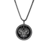 FGUUTYM Stainless 12 Zodiac Sign - Collana da uomo con ciondolo a forma di anime, Bk2., misura unica