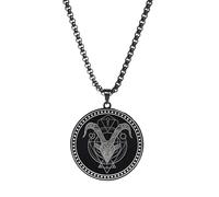 FGUUTYM Stainless 12 Zodiac Sign - Collana da uomo con ciondolo a forma di anime, BK4, misura unica