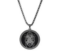 FGUUTYM Stainless 12 Zodiac Sign - Collana da uomo con ciondolo a forma di anime, Bk5, misura unica