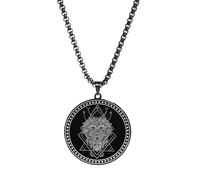 FGUUTYM Stainless 12 Zodiac Sign - Collana da uomo con ciondolo a forma di anime, BK6, misura unica