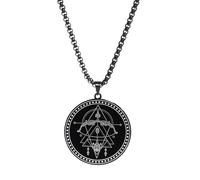 FGUUTYM Stainless 12 Zodiac Sign - Collana da uomo con ciondolo a forma di anime, Bk9, misura unica