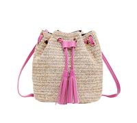 FGUUTYM Tracolla Per Borse Blu Borsa Nappe Spalla Ambasciatore Secchio Paglia Borse Sandwich, rosa intenso, Einheitsgröße