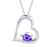 FGUUTYM Turtle Necklace Turtle Jewelry Tartle Pendant Tortoise Necklace PresentsFor Turtle Lover for Women Coccinella Ciondolo (viola, taglia unica)