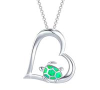 FGUUTYM Turtle Necklace Turtle Jewelry Turtle Pendant Tortoise Necklace Turtle PresentsFor Turtle Lover for Women Militare Collana, verde, misura unica