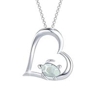 FGUUTYM Turtle Necklace Turtle Jewelry Turtle Pendant Tortoise Necklace Turtle PresentsFor Turtle Lover for Women Militare Collana, bianco, misura unica