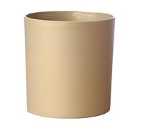 FGUUTYM Vaso rotondo 40 cm di diametro per interni, con fori di drenaggio e sottovasi, moderni vasi per piante d'appartamento, piante grasse, fiori, spazi liberi nel pomodoro (zzA-Gold, A)