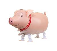 FGUUTYM Walking Animal Balloon Animal Balloon Birthday BBQ Decor (anatra, mucca, pecora, cane maculato, rana, gatto) stampo per uova (B, taglia unica)