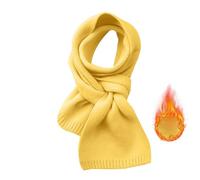 FGUUTYM Warm Solid Color Scarf For Women Autumn and Winter Solid Color Patch Versatile And Fashionable Knitted Scarf Colorful Foulard Danza, giallo., A