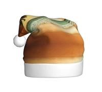 Fgwaauh Cappello di Babbo Natale con alberi di cocco al tramonto sulla spiaggia, cappello di Natale, Capodanno, festa di Natale, Capodanno, festa di Natale