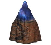 Fgwaauh Mantello da 147,3 cm con cappuccio, Nebulosa nel deserto Monument Valley, mantello unisex con cappuccio, mantello con cappuccio per feste di Halloween, cosplay, costume mantello