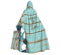 Fgwaauh Marine Life Sea Deck Costume Unisex Mantello Con Cappuccio A Lunghezza Intera Halloween Mantello Cosplay Costumi Con Cappuccio Robe