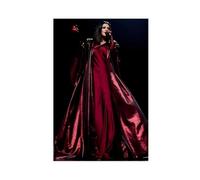 fgxmne Esclusivo poster con foto estetica della famosa cantante classica Laura Pausini, stampa artistica da parete per soggiorno, camera da letto, 30 x 45 cm