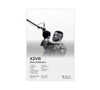 fgxmne Poster artistico di Sfera Ebbasta, con stampa del famoso rapper, hip hop, musica rap e album X2VR, copertina per fan della tracklist, poster su tela, decorazione per camera da letto, ufficio,