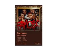 fgxmne Poster artistico di Sfera Ebbasta, famoso rapper hip hop, musica rap e album famoso, cover per fan della tracklist, poster su tela, decorazione per camera da letto, ufficio, camera da letto,