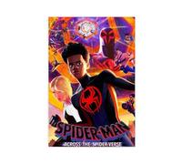 fgxmne Poster artistico su tela, motivo: Spider-Man attraverso la versa del ragno, 20 poster su tela, decorazione artistica da parete per soggiorno e camera da letto, 30 x 45 cm