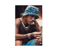 fgxmne Poster su tela, motivo esclusivo e famoso rapper Sfera Ebbasta, decorazione artistica da parete per soggiorno e camera da letto, 20 x 30 cm