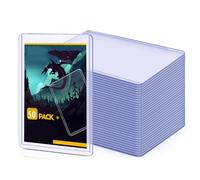 FGXY 50pcs Custodie Trasparenti Per Card Sleeves, 35pt Bustine Protettive, Pokemon Trading Card Sleeves Protezione Per Giochi Di Carte Collezionabili, Dimensione Standard, Trasparente