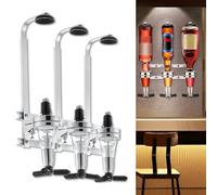 FGXY Dispenser Di Bevande, Portabottiglie Da Parete, Dosatore, Bar Accessoire, Il Regalo Perfetto Per Gli Appassionati Di Cocktail(Tre bocche)