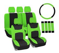 FH Group Auto Sedile Cover per Sterzo Ruota Cintura & 5 Testa Riposo - Completo
