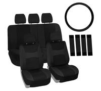 FH Group Auto Sedile Cover per Sterzo Ruota Cintura & 5 Testa Riposo - Intera