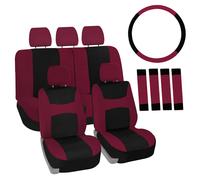 FH Group Auto Sedile Cover per Sterzo Ruota Cintura & 5 Testa Riposo - Intera
