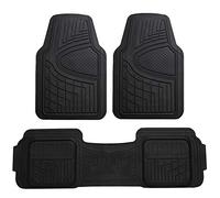 FH Group Black F11511BLACK - Tappetini resistenti a canale alto, accessori per tutte le stagioni per camion, auto e uso automobilistico, su misura