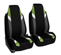 FH Group Car Seat Cover Green Cloth Front Set - Car Seat Covers for Bu