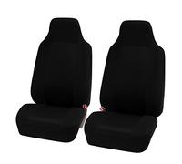 FH Group Car Seat Covers High Back Classic Cloth Front Pair Set with Gift, Easy to Install - Universal Fit for Cars, Trucks & SUVs (Black) FB102102
